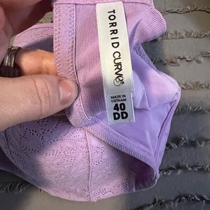 Purple torrid curve bra perfect condition worn once